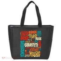 50th Music And Hip Hop Graffiti Cassette Tote Bag thumb 0