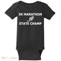 5k Marathon State Champ Baby Bodysuit thumb 0