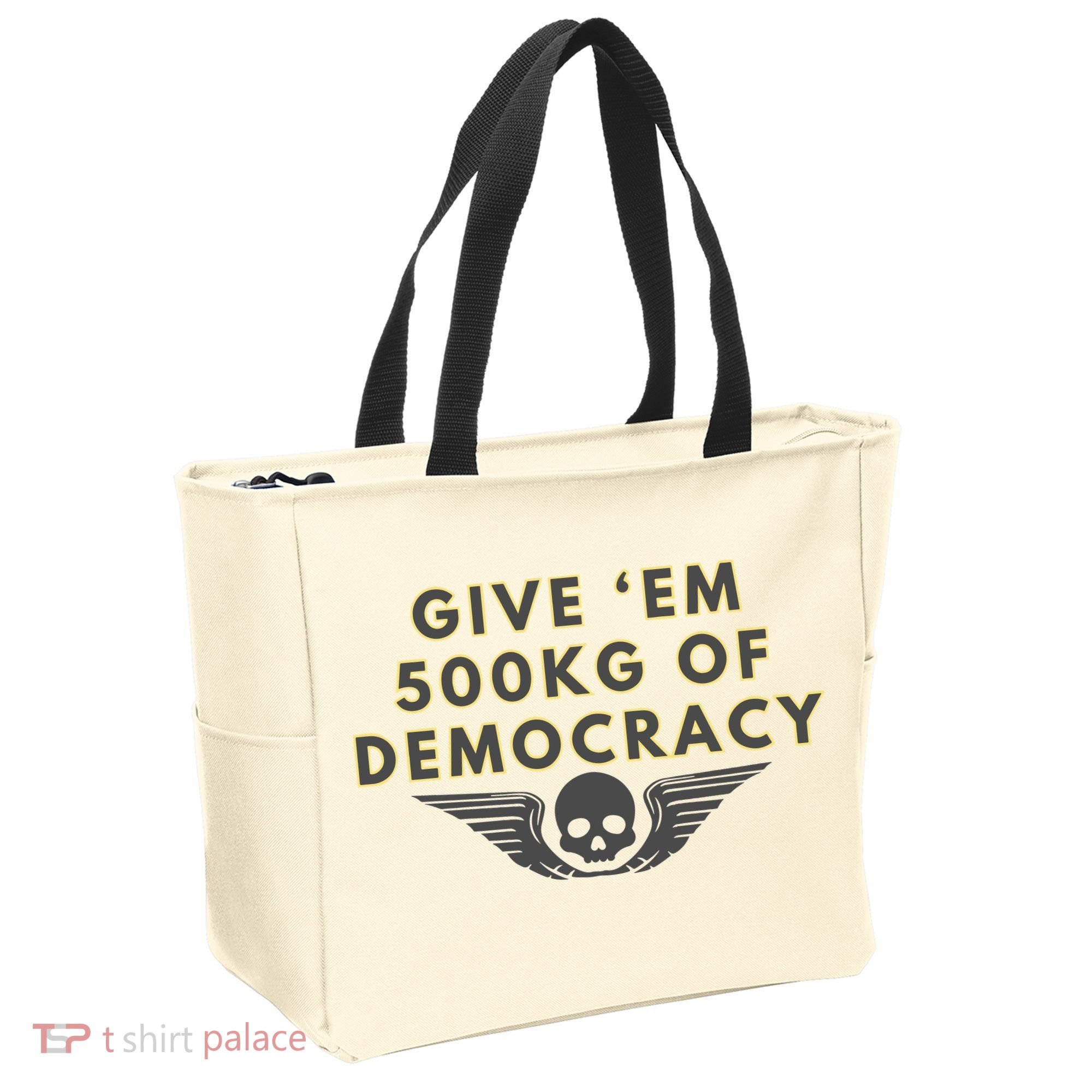 500kg Of Democracy Divers 2 Funny Game Tote Bag