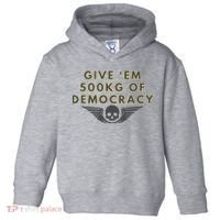 500kg Of Democracy Divers 2 Funny Game Toddler Hoodie thumb 0