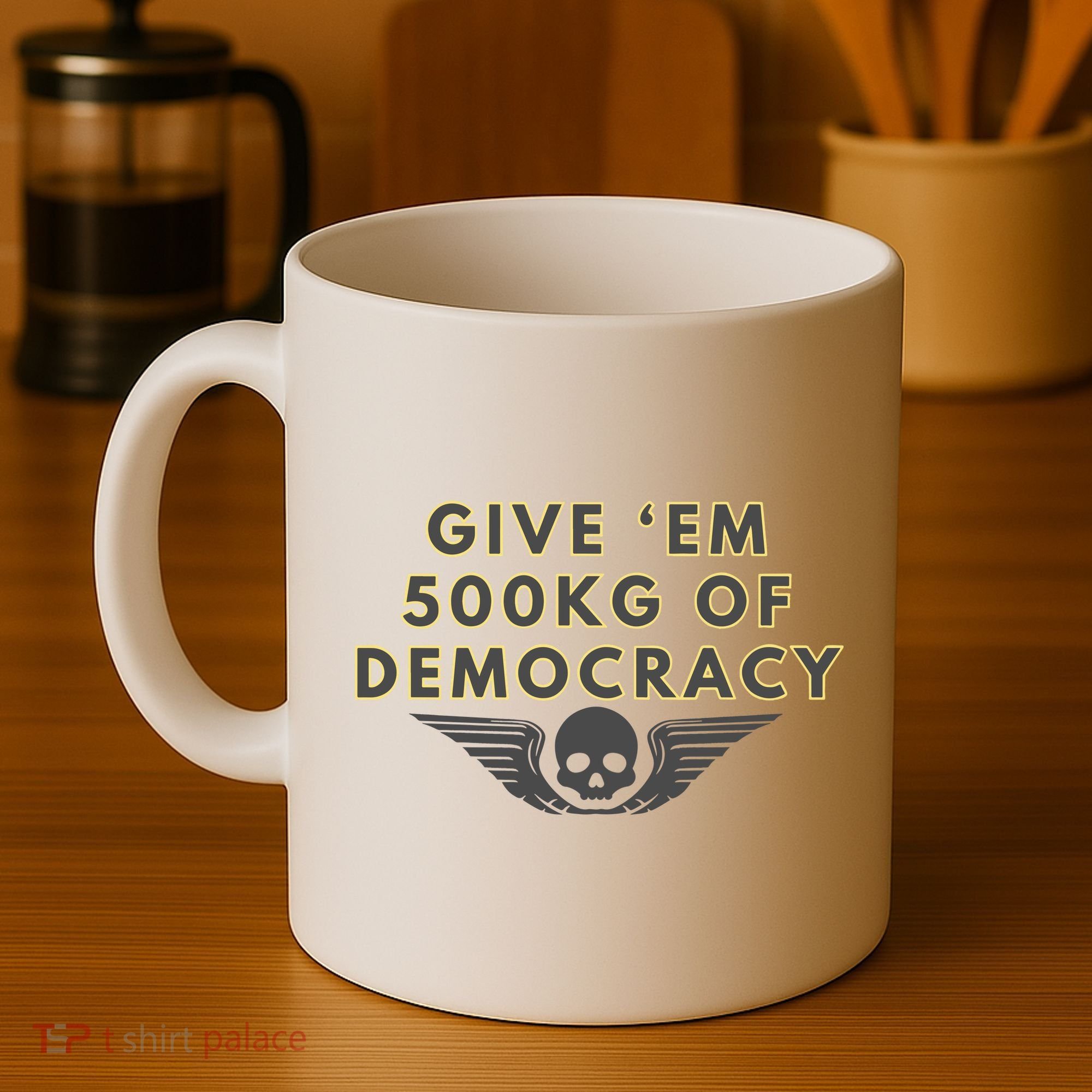 500kg Of Democracy Divers 2 Funny Game Coffee Mug