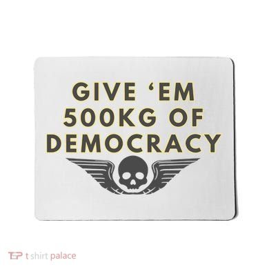 500kg Of Democracy Divers 2 Funny Game Mousepad