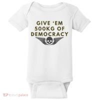 500kg Of Democracy Divers 2 Funny Game Baby Bodysuit thumb 0