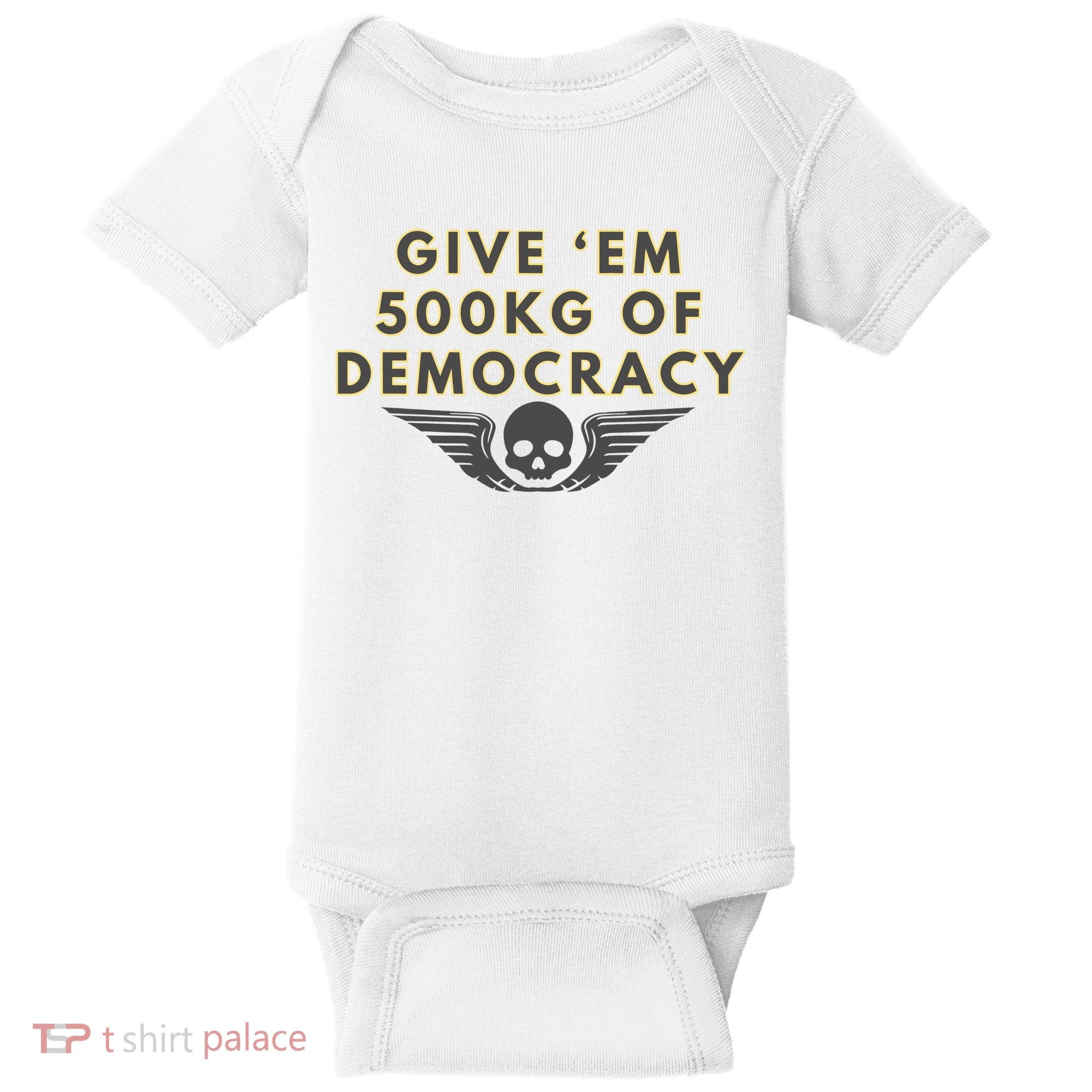 500kg Of Democracy Divers 2 Funny Game Baby Bodysuit