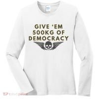 500kg Of Democracy Divers 2 Funny Game Women's Long Sleeve Shirt thumb 0