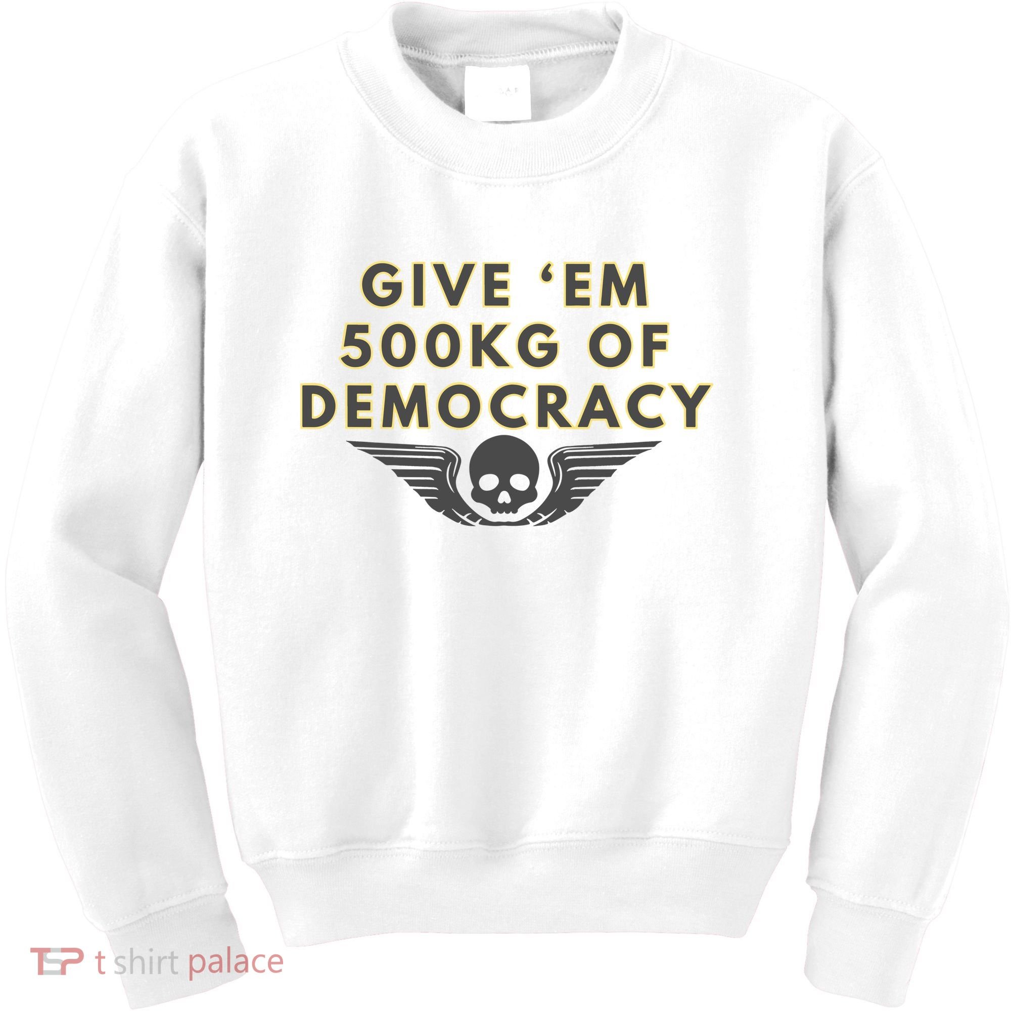 500kg Of Democracy Divers 2 Funny Game Kids Sweatshirt
