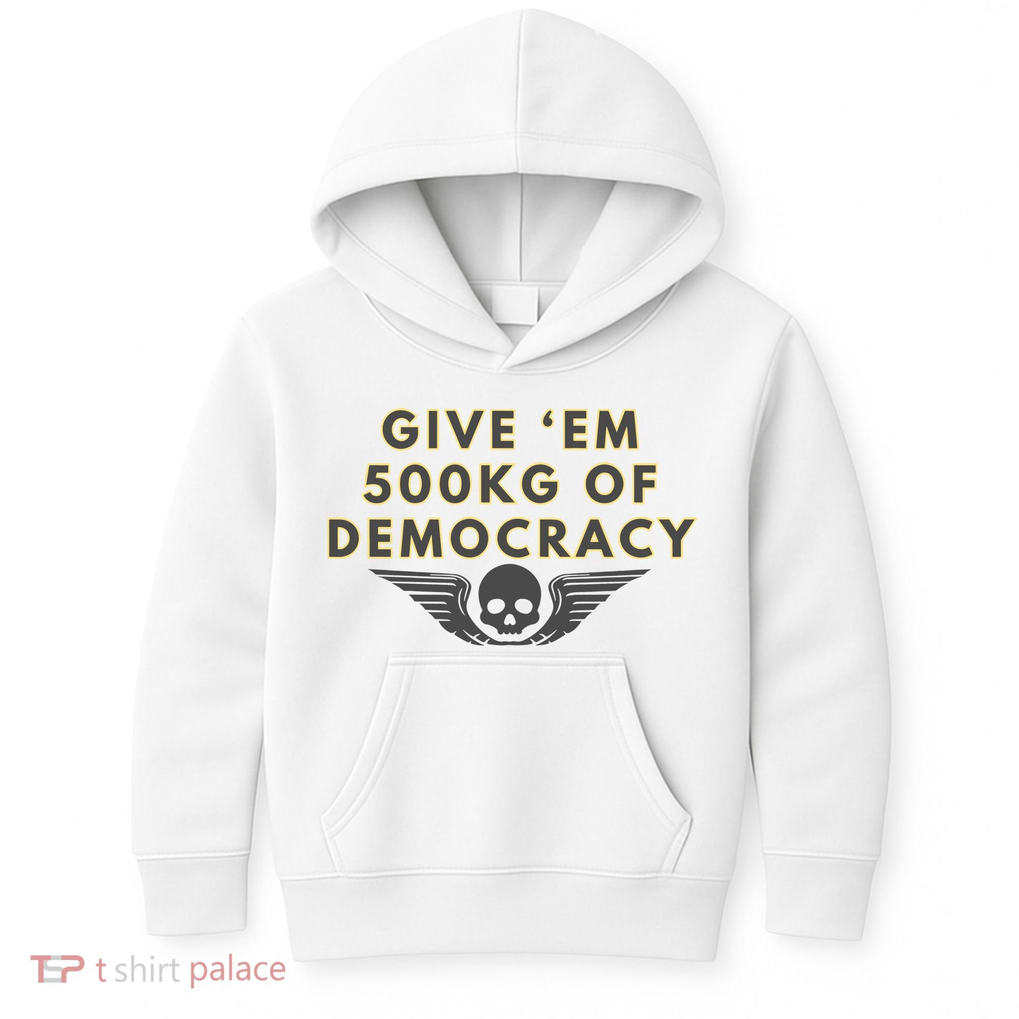 500kg Of Democracy Divers 2 Funny Game Kids Hoodie