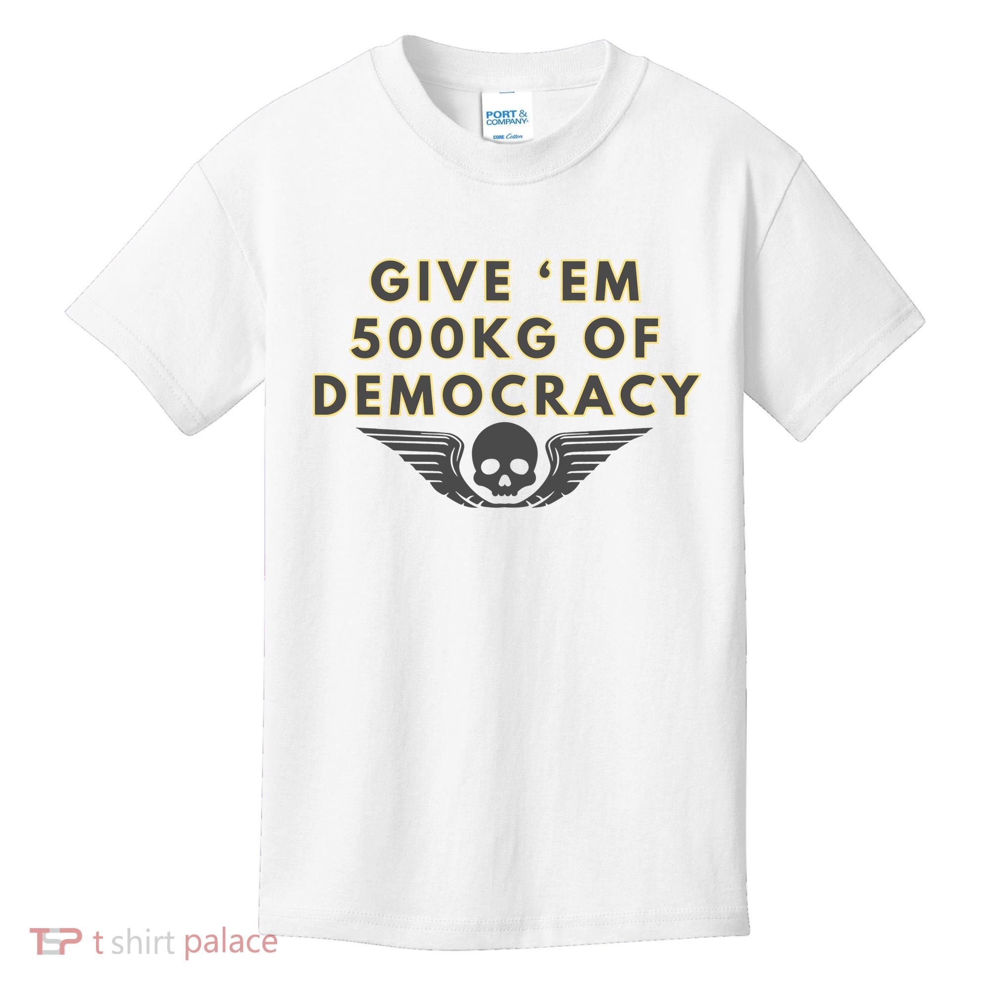500kg Of Democracy Divers 2 Funny Game Kids T-Shirt