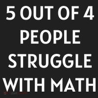 5 Out Of 4 People Struggle With Math Funny Beanie thumb 2