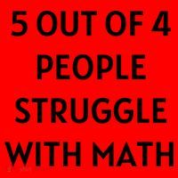 5 Out Of 4 People Struggle With Math Funny Santa Hat thumb 1