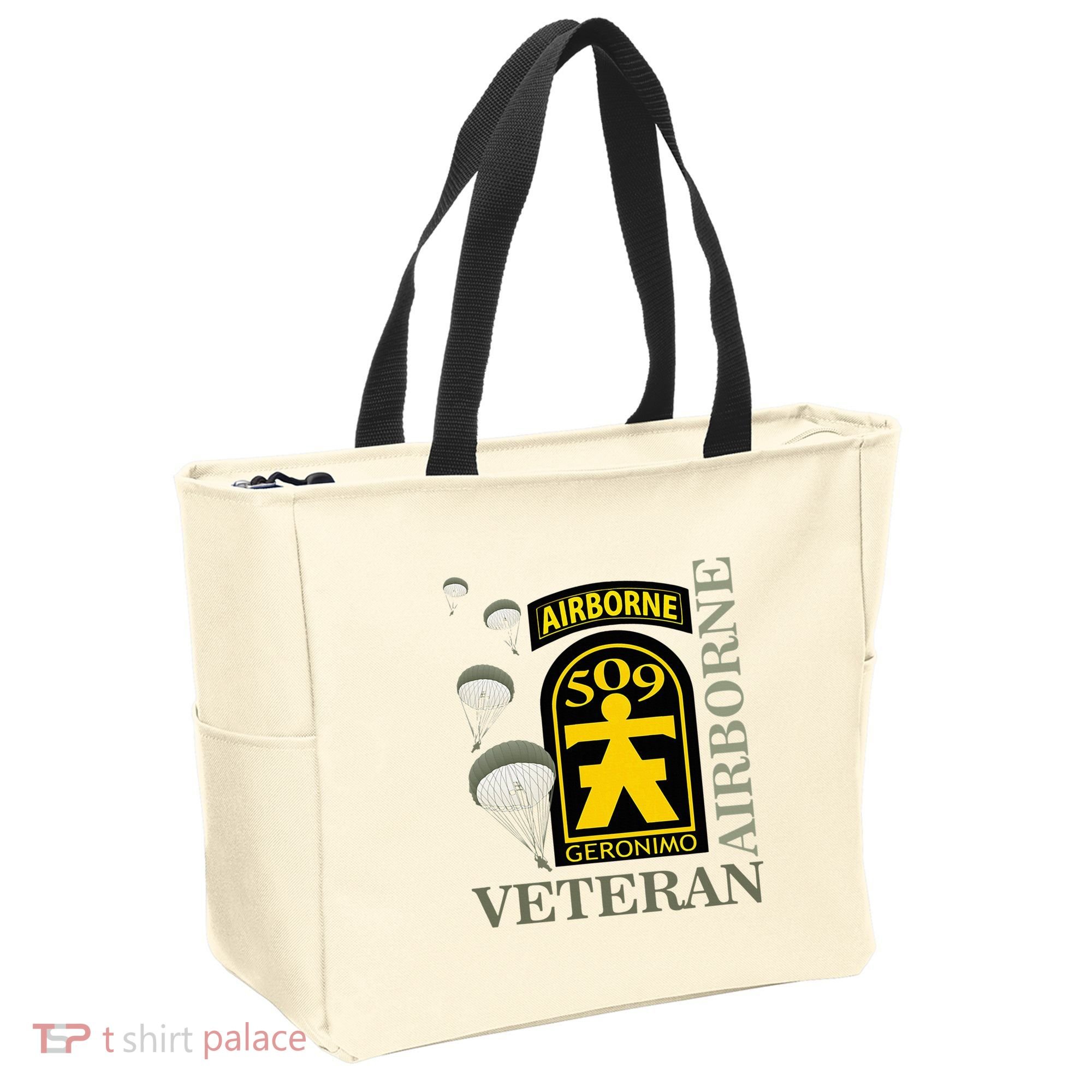 509th Parachute Infantry Regiment Airborne Veteran Christmas Tote Bag