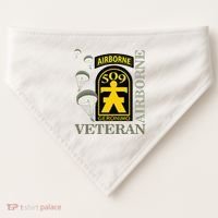 509th Parachute Infantry Regiment Airborne Veteran Christmas USA-Made Doggie Bandana thumb 0