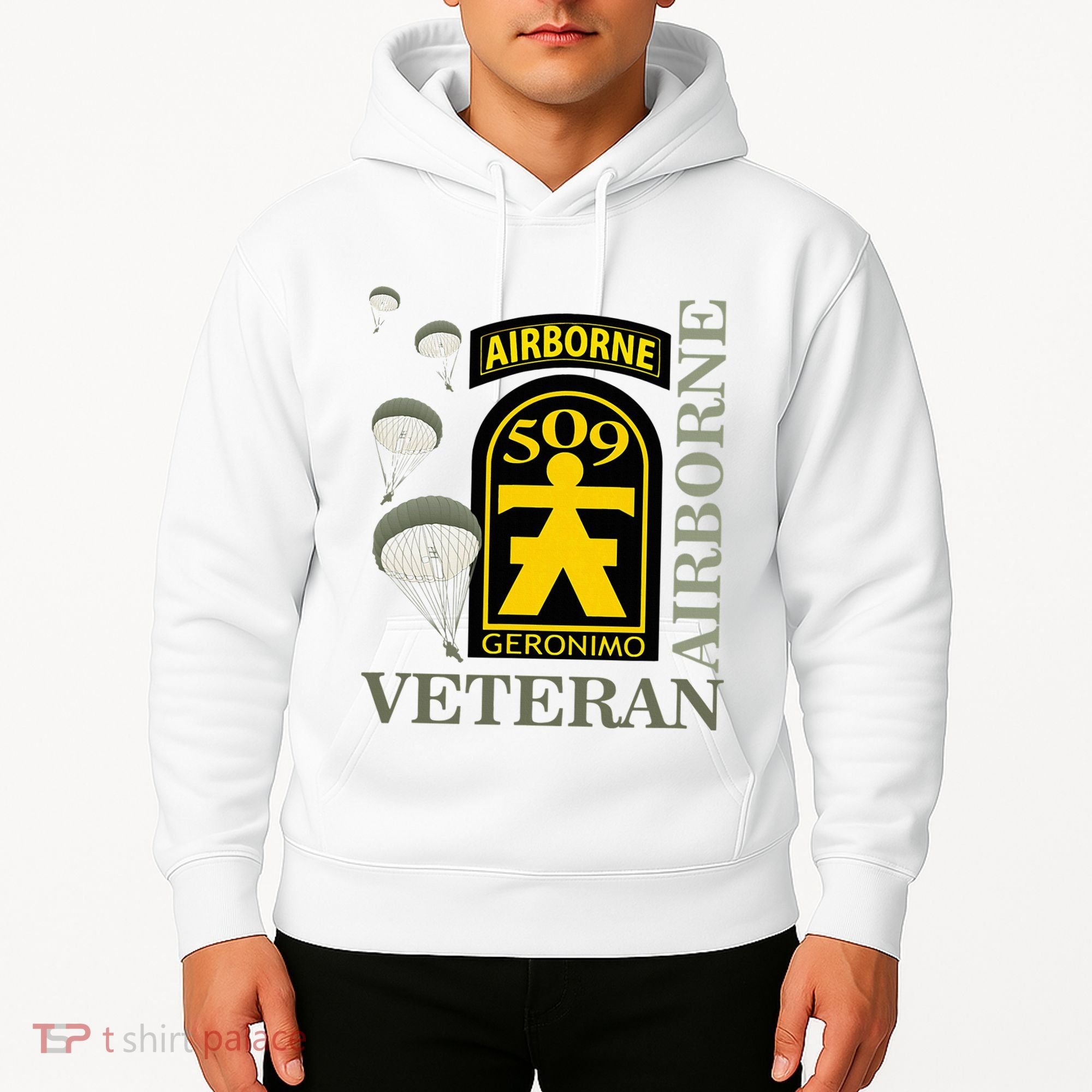 509th Parachute Infantry Regiment Airborne Veteran Christmas Hoodie