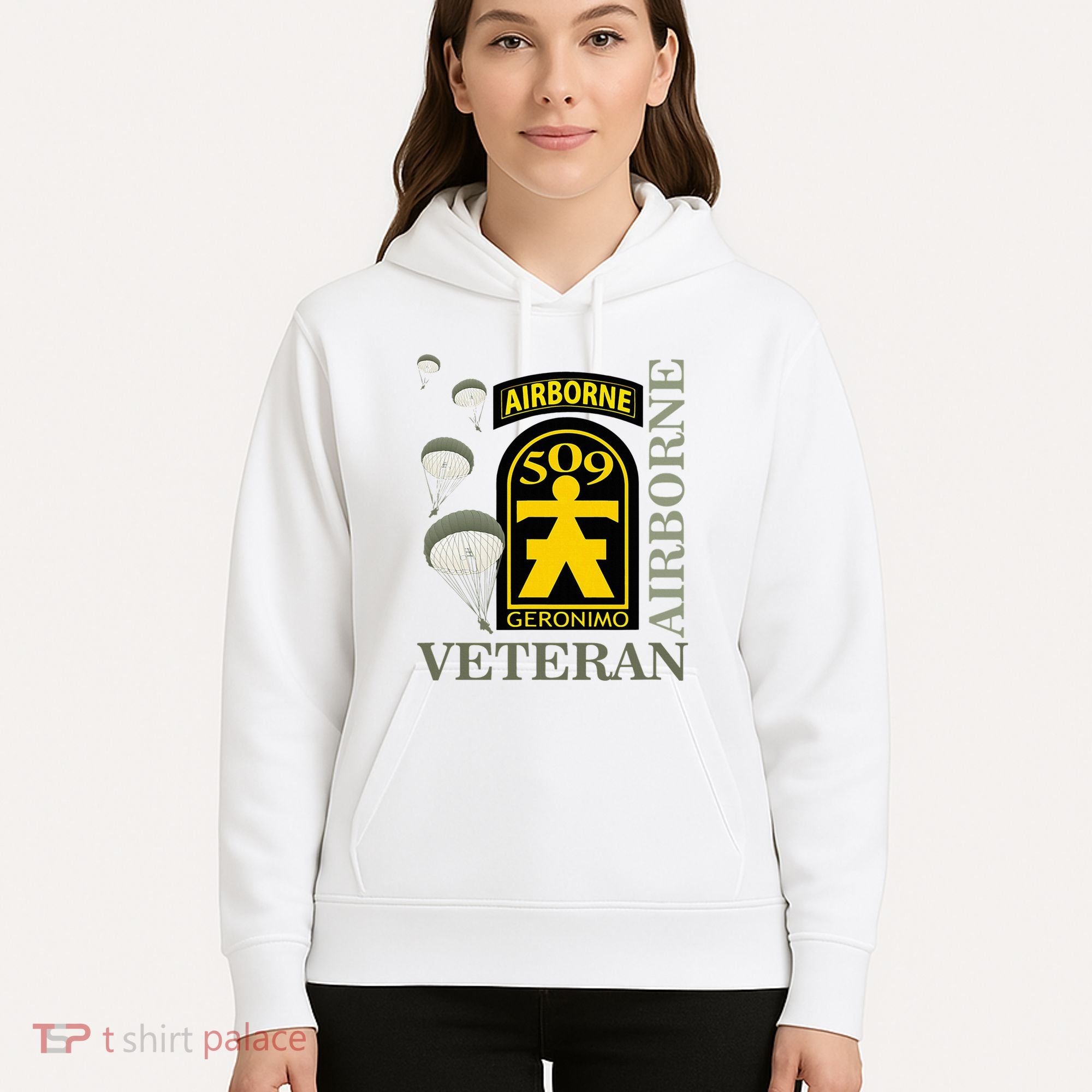 509th Parachute Infantry Regiment Airborne Veteran Christmas Hoodie