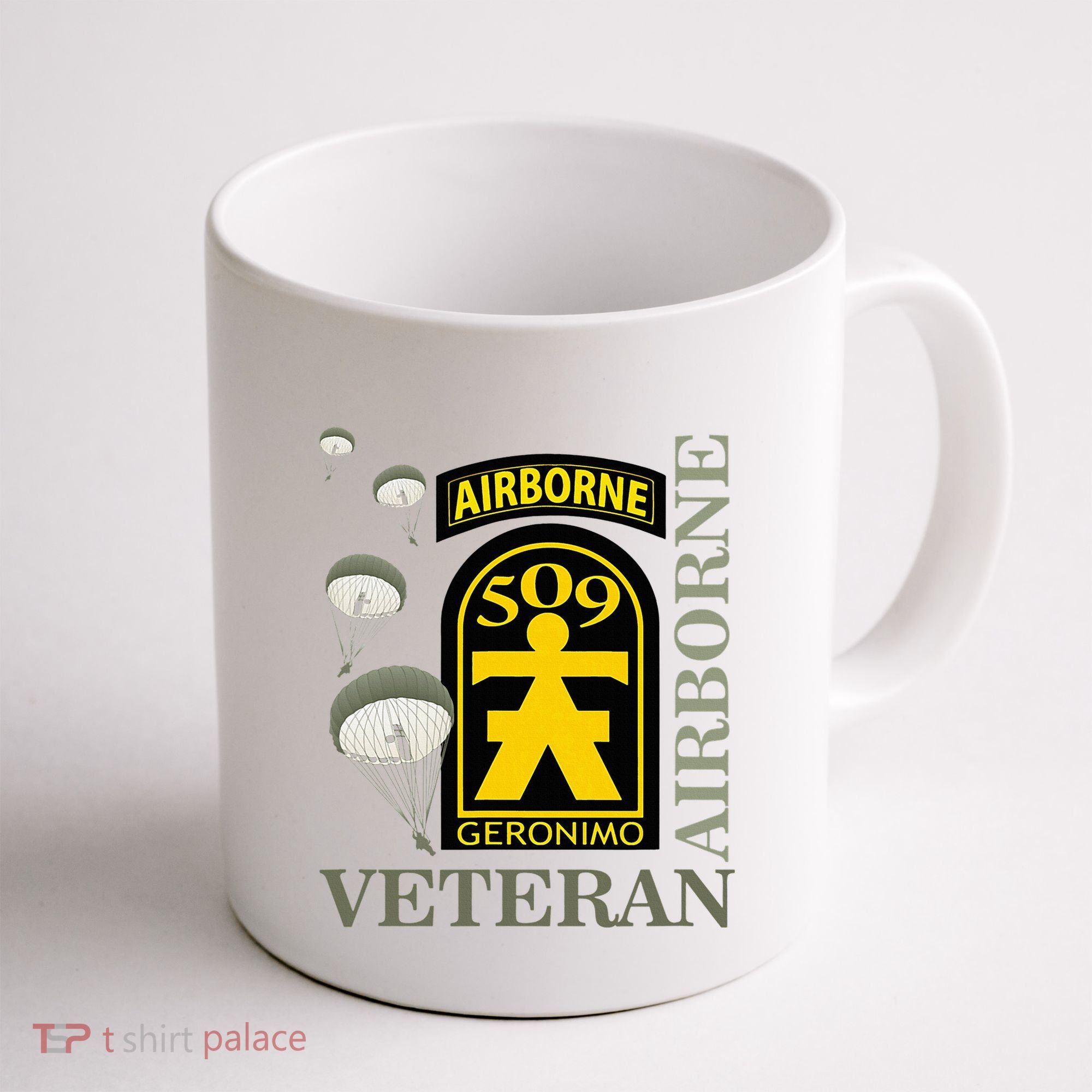 509th Parachute Infantry Regiment Airborne Veteran Christmas Coffee Mug