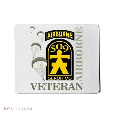 509th Parachute Infantry Regiment Airborne Veteran Christmas Mousepad