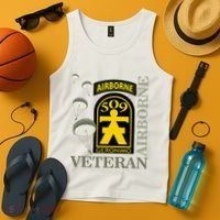 509th Parachute Infantry Regiment Airborne Veteran Christmas Tank Top thumb 4