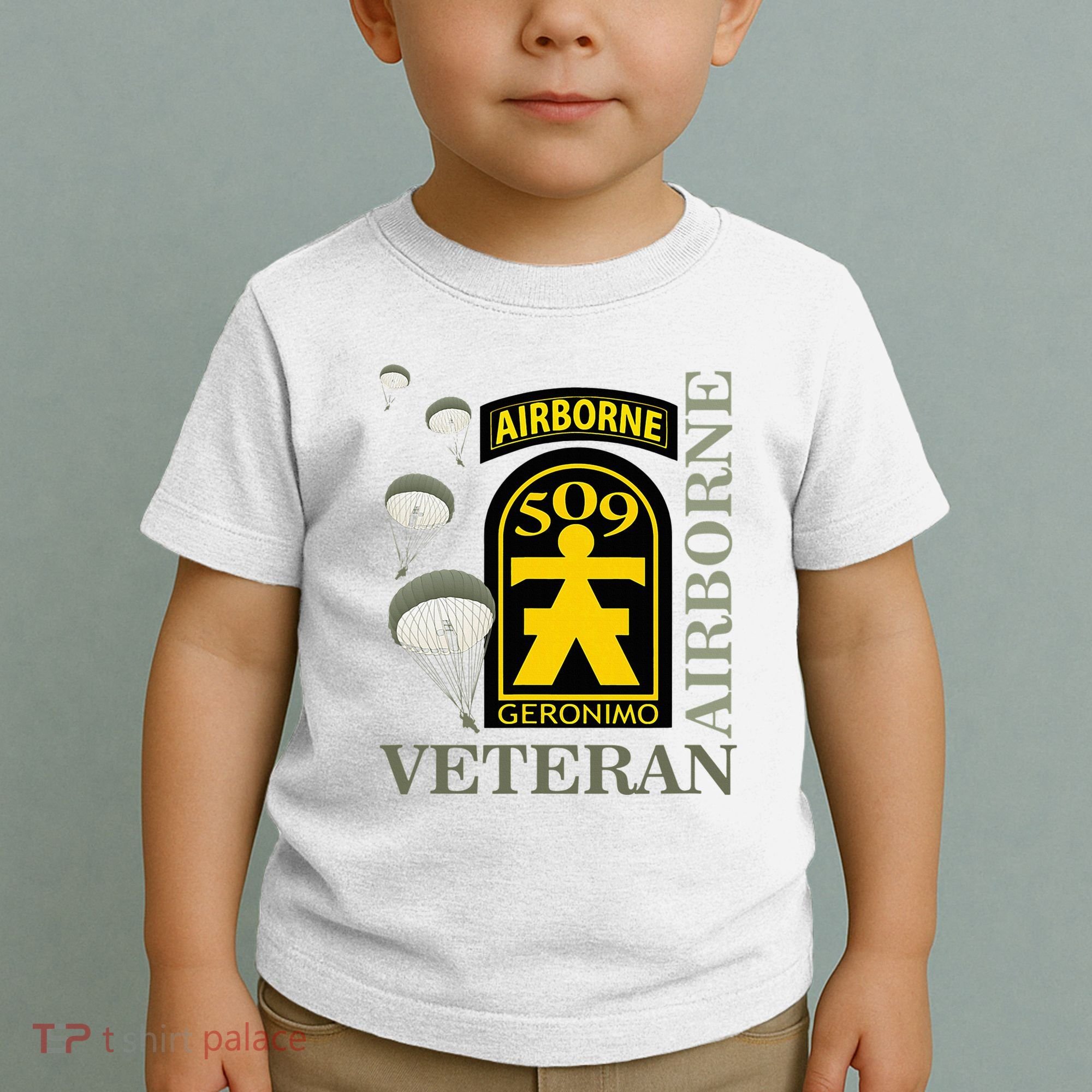 509th Parachute Infantry Regiment Airborne Veteran Christmas Toddler T-Shirt