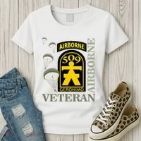 509th Parachute Infantry Regiment Airborne Veteran Christmas Women's T-Shirt thumb 3