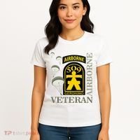 509th Parachute Infantry Regiment Airborne Veteran Christmas Women's T-Shirt thumb 4