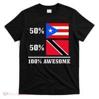 50 Puerto Rico 50 Trinidad & Tobago Puerto Rican Flag T-Shirt thumb 0