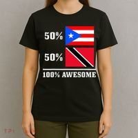 50 Puerto Rico 50 Trinidad & Tobago Puerto Rican Flag T-Shirt thumb 4