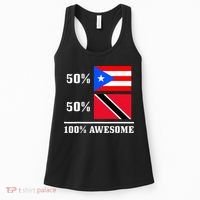 50 Puerto Rico 50 Trinidad & Tobago Puerto Rican Flag Women's Tank Top thumb 0