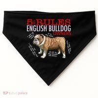 5 Rules For English Bulldog Owners Gift USA-Made Doggie Bandana thumb 0