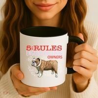 5 Rules For English Bulldog Owners Gift Coffee Mug thumb 3