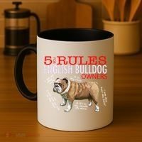 5 Rules For English Bulldog Owners Gift Coffee Mug thumb 4