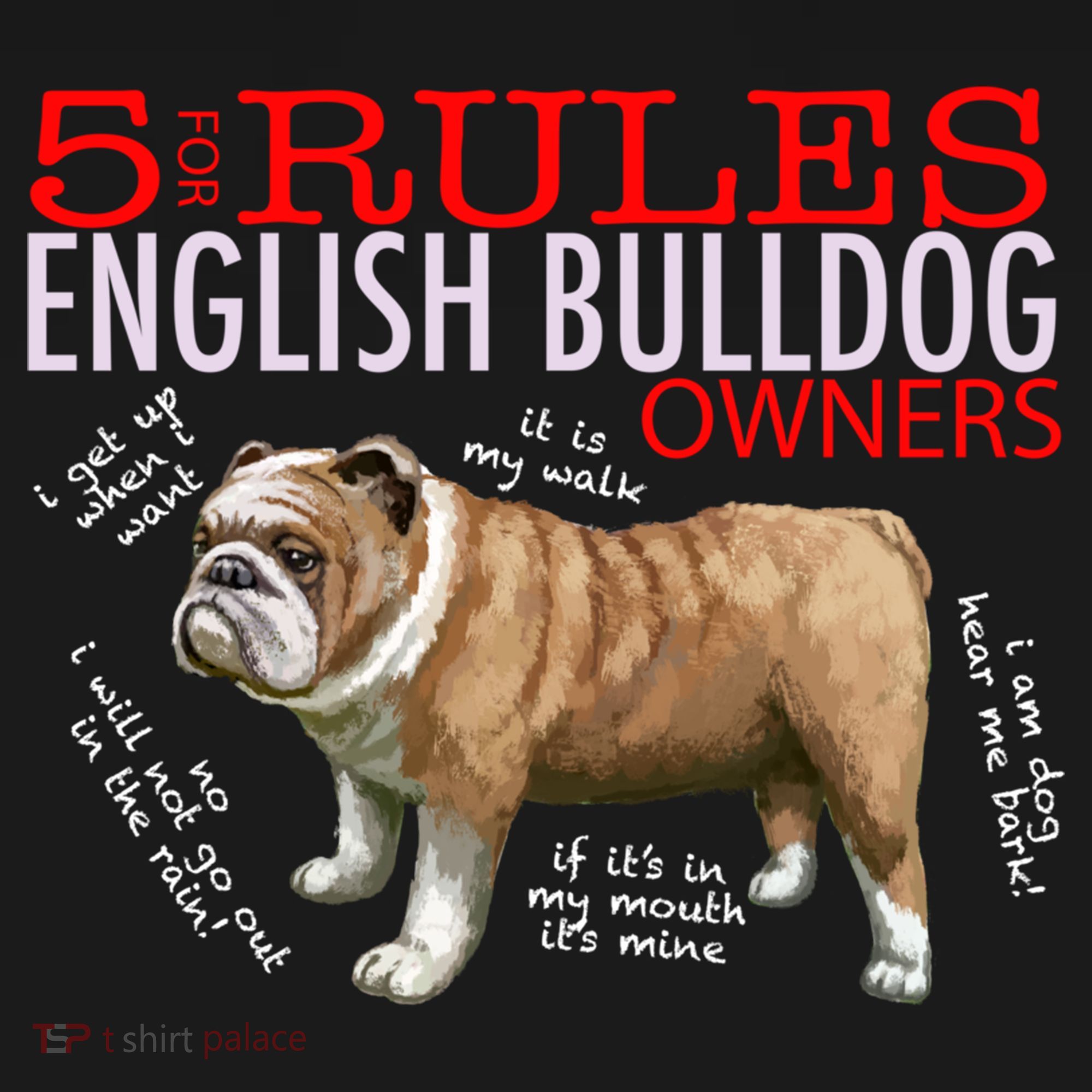5 Rules For English Bulldog Owners Gift Pajama Set