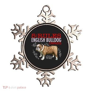 5 Rules For English Bulldog Owners Gift Ornament