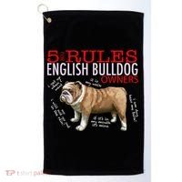 5 Rules For English Bulldog Owners Gift Golf Towel thumb 0
