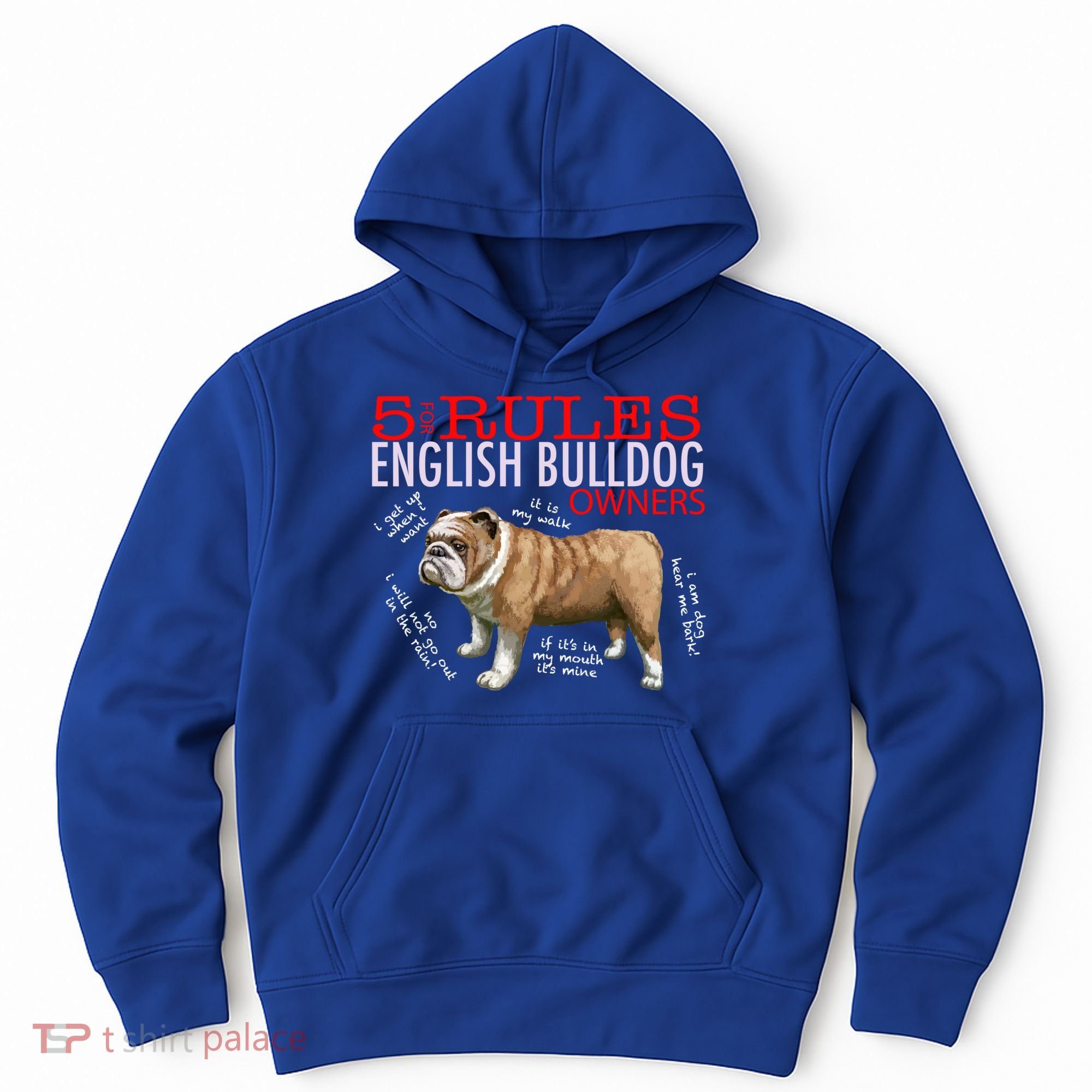 5 Rules For English Bulldog Owners Gift Hoodie