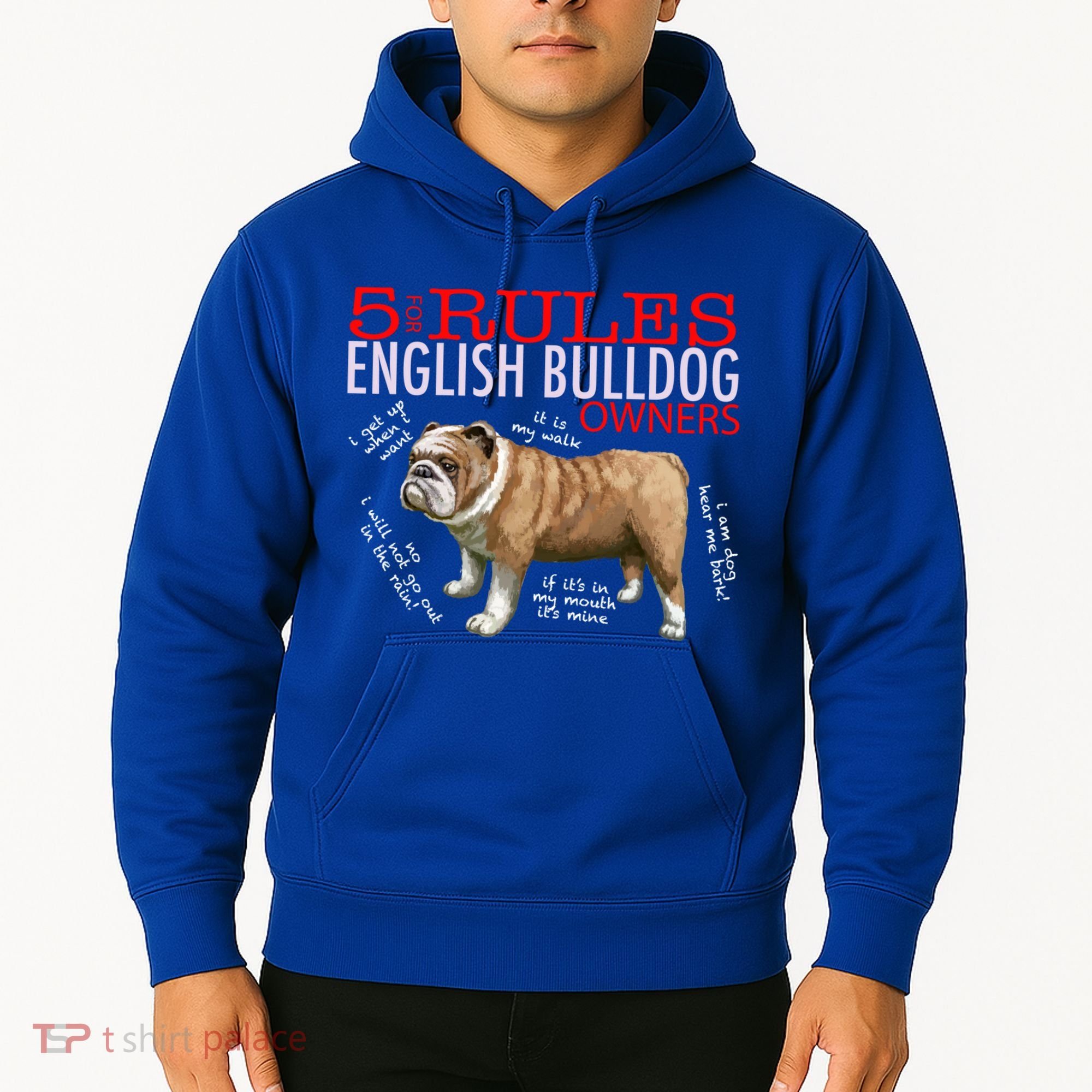 5 Rules For English Bulldog Owners Gift Hoodie