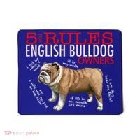 5 Rules For English Bulldog Owners Gift Mousepad thumb 0