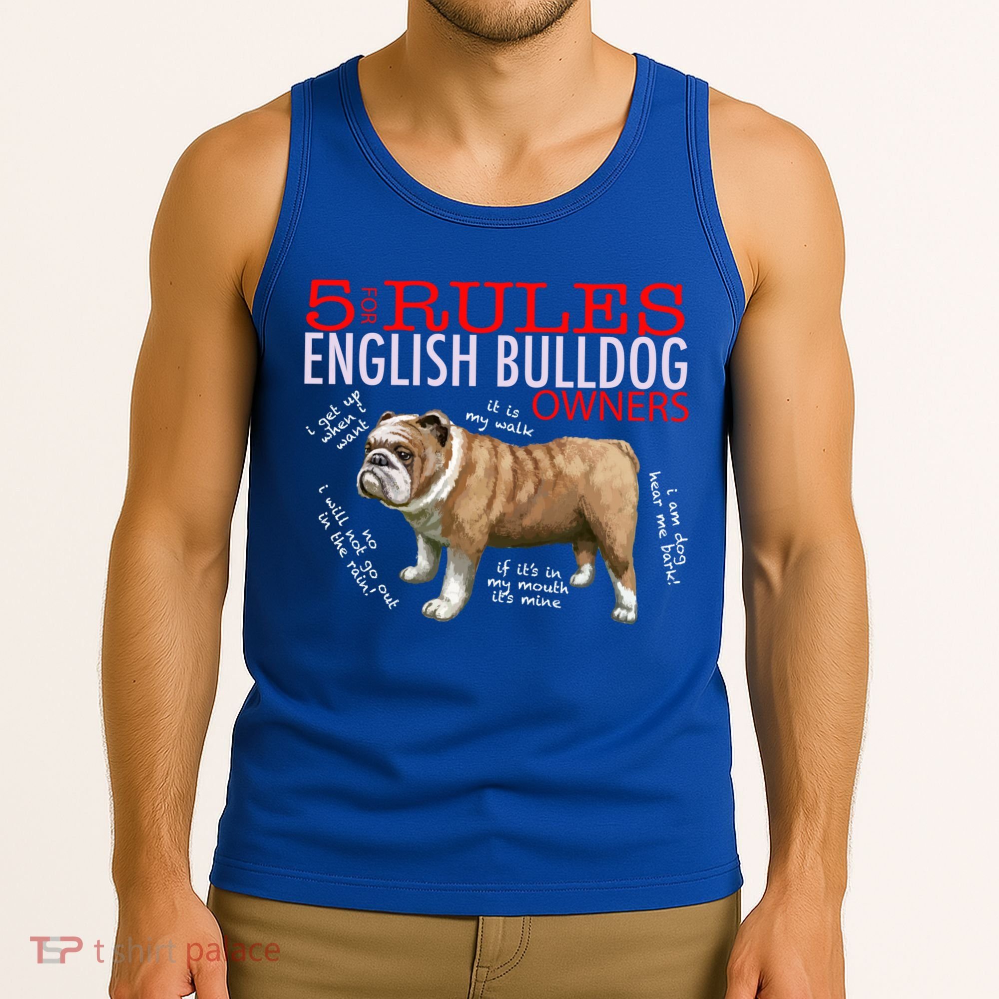 5 Rules For English Bulldog Owners Gift Tank Top