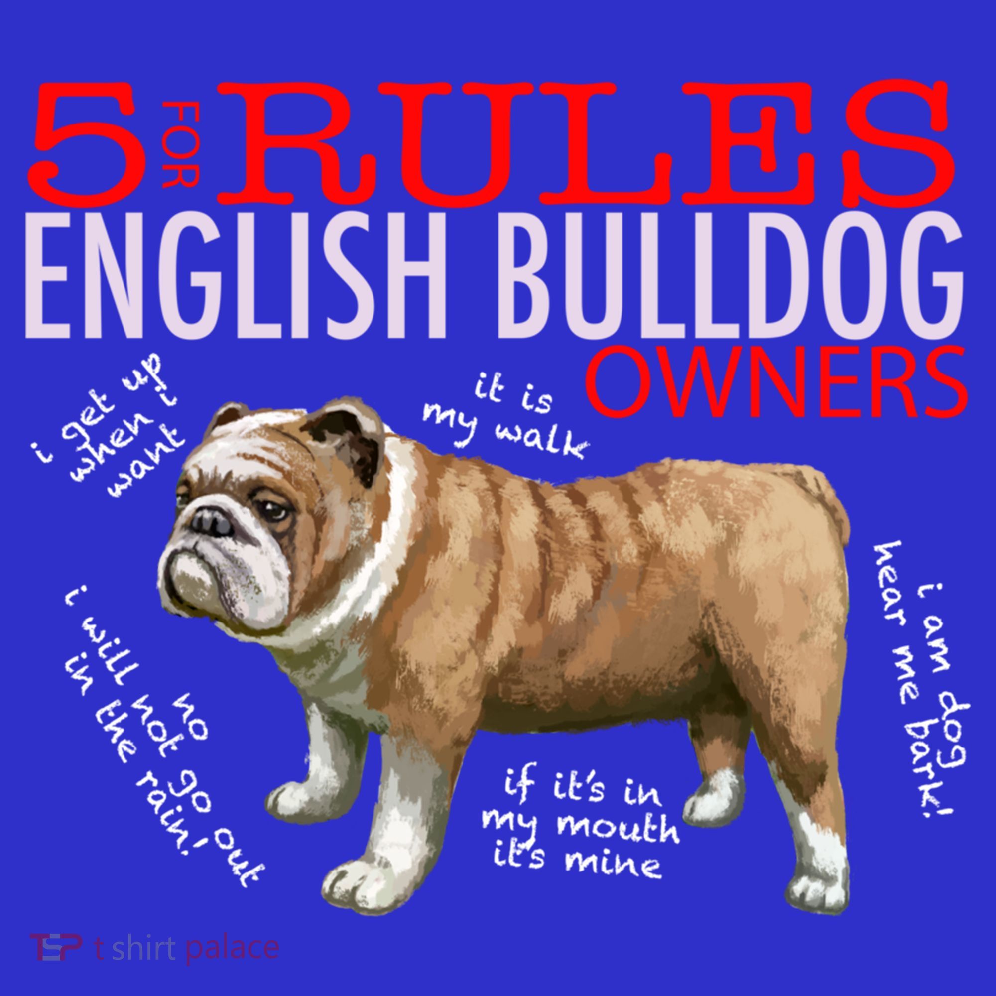 5 Rules For English Bulldog Owners Gift Visor