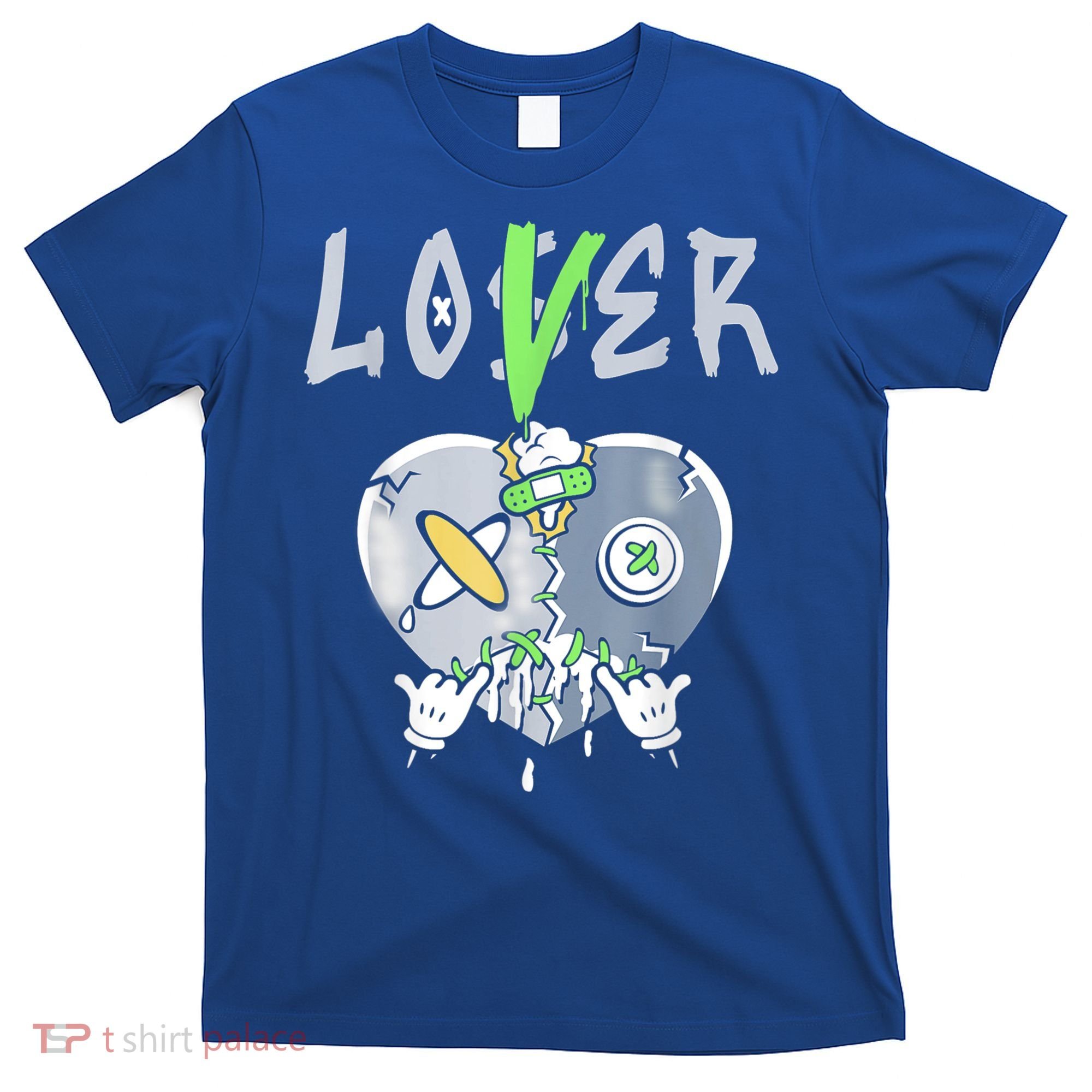 5 Retro Green Bean Loser Lover Heart Shoes 5s Green Bean T-Shirt