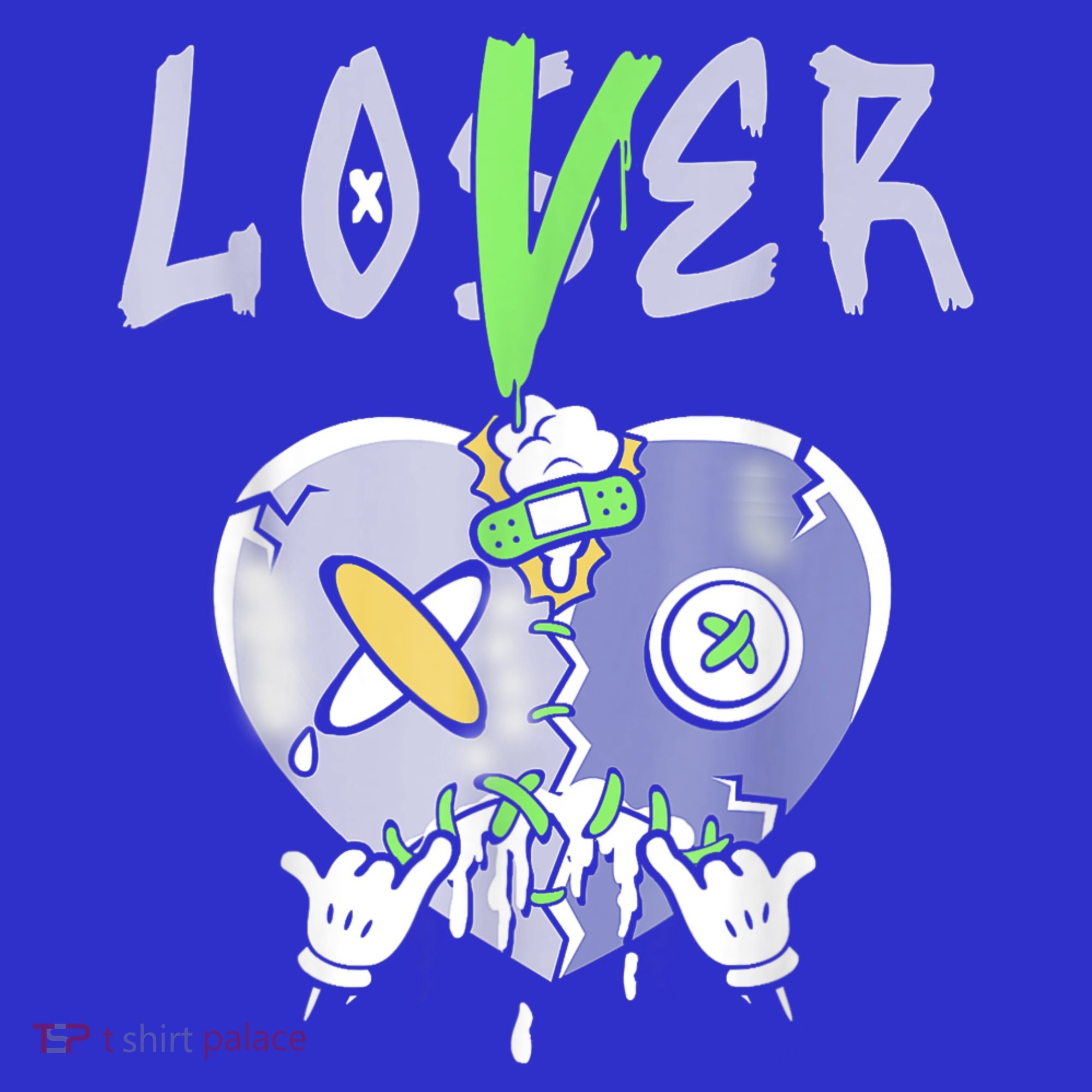 5 Retro Green Bean Loser Lover Heart Shoes 5s Green Bean T-Shirt