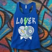 5 Retro Green Bean Loser Lover Heart Shoes 5s Green Bean Women's Tank Top thumb 3