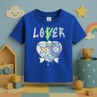 5 Retro Green Bean Loser Lover Heart Shoes 5s Green Bean Toddler T-Shirt thumb 3