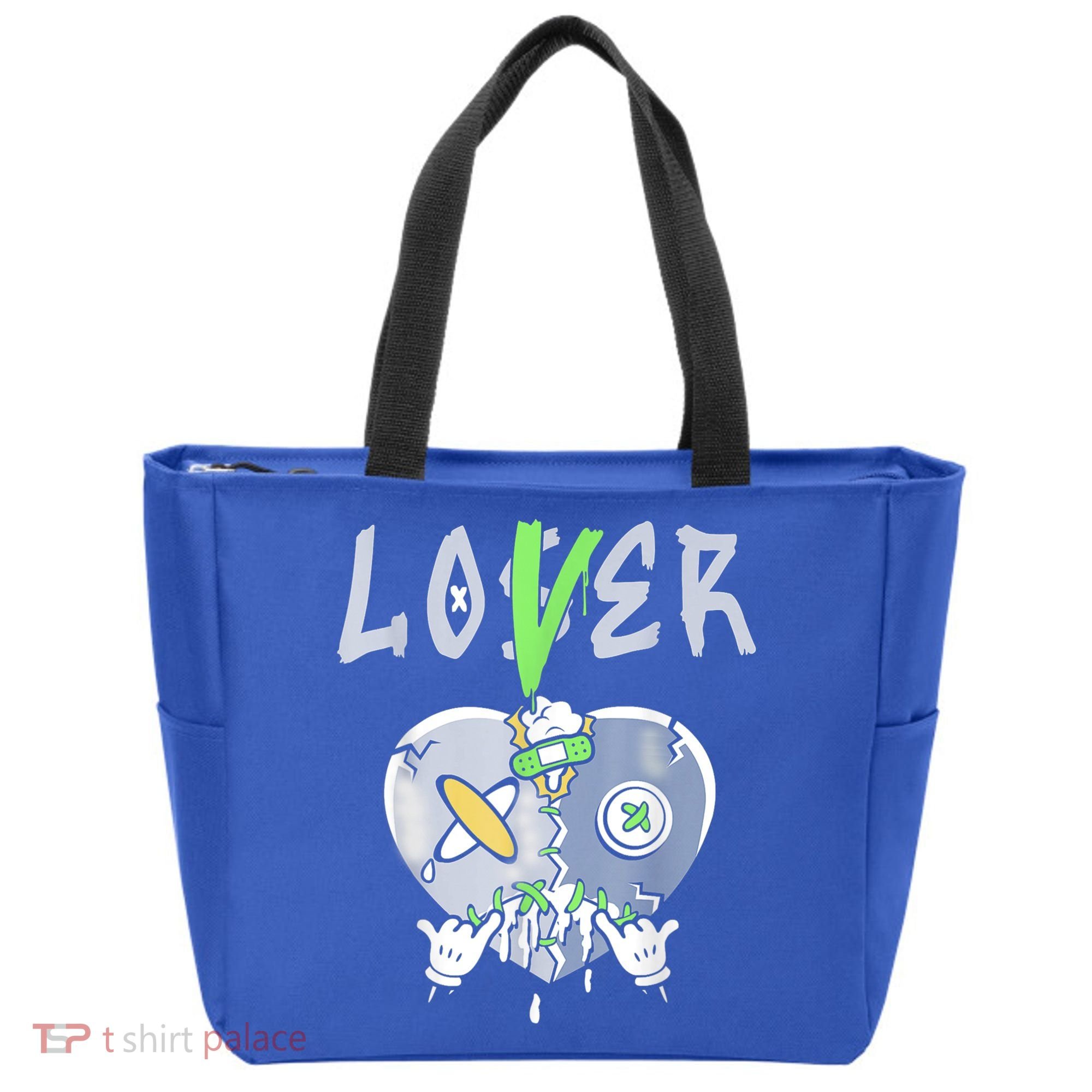 5 Retro Green Bean Loser Lover Heart Shoes 5s Green Bean Tote Bag