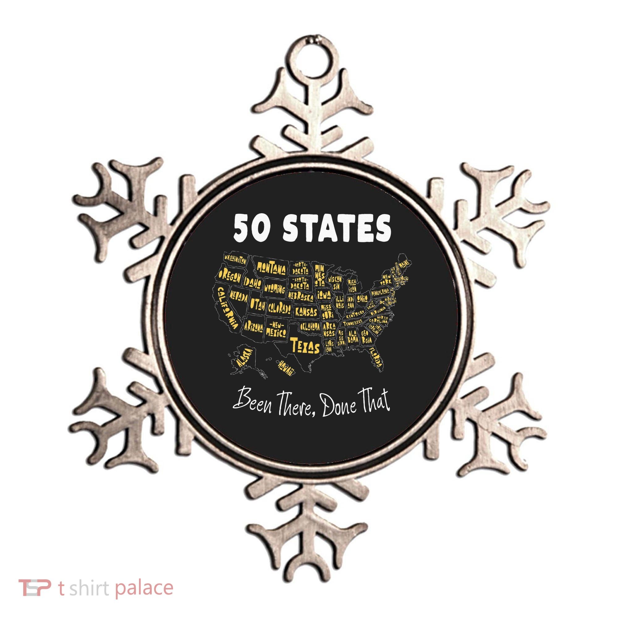 50 States Been There Done That Souvenir For Men For Women Ornament