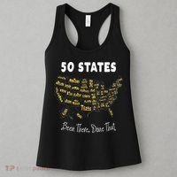 50 States Been There Done That Souvenir For Men For Women Women's Tank Top thumb 3