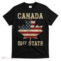 51st State Canada American Flag Canada 51st State Vintage T-Shirt thumb 0