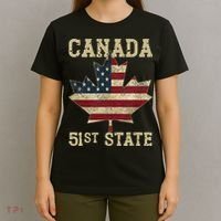 51st State Canada American Flag Canada 51st State Vintage T-Shirt thumb 4