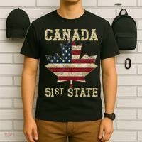51st State Canada American Flag Canada 51st State Vintage T-Shirt thumb 6