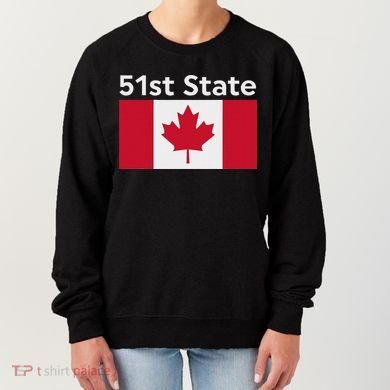 51st State Canada Funny Trump Women's Sweatshirt