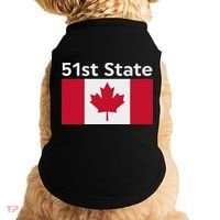 51st State Canada Funny Trump Doggie Tank thumb 0